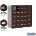 Salsbury Cell Phone Storage Locker - 5 Door High Unit (8 Inch Deep Compartments) - 25 A Doors - Bronze - Recessed Mounted - Master Keyed Locks  19058-25ZRK